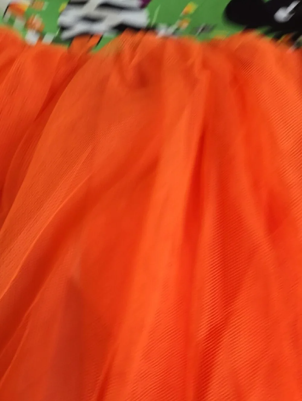 Source Unknown Green & Orange Halloween Pumpkin Tutu Dress